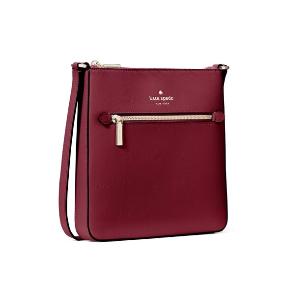New Kate Spade Sadie North South Crossbody Blackberry Preserves - Picture 2 of 5
